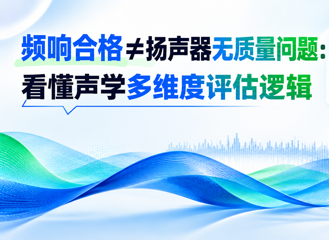 频响合格≠扬声器无质量问题：看懂声学多维度评估逻辑